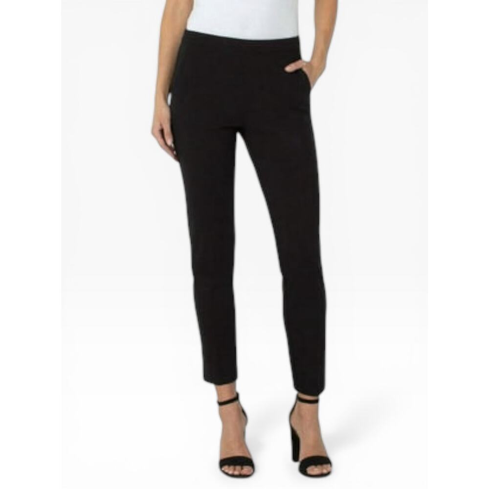 LVPL Pull On Trousers Women Size 8 Gray Print Stretch NWT